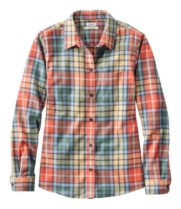 LL Bean Scotch Plaid Shirt Women's Reg - 273137