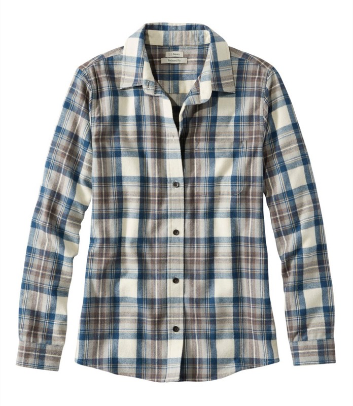 LL Bean Scotch Plaid Shirt Women's Plus - 278975