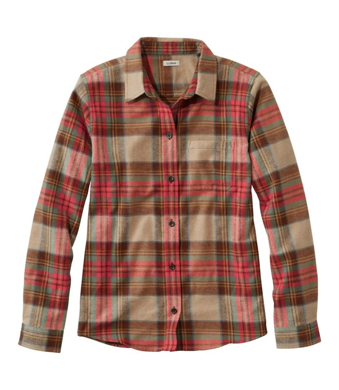 LL Bean Scotch Plaid Shirt Women's Plus - 278975