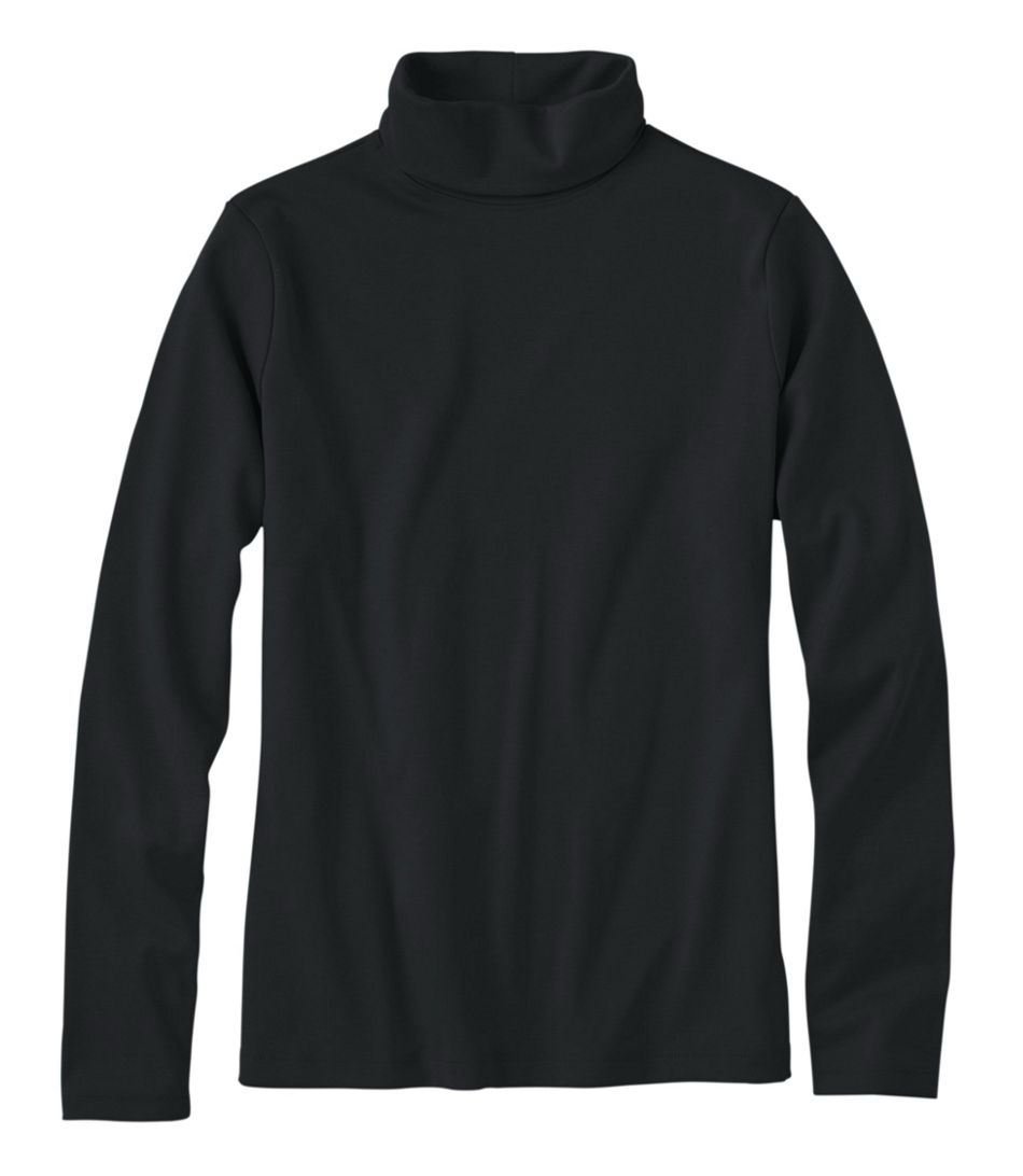 LL Bean 214949 Pima Turtleneck Wmns