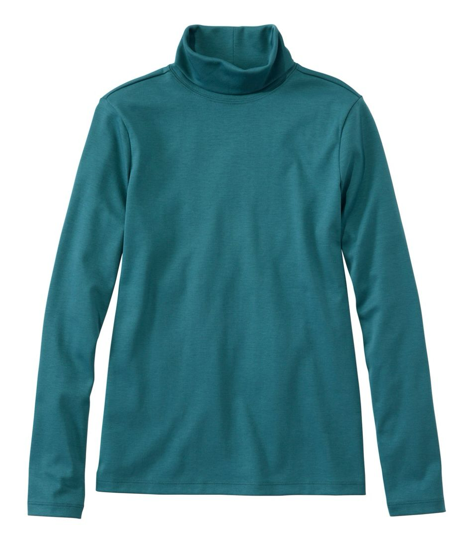LL Bean 214949 Pima Turtleneck Wmns