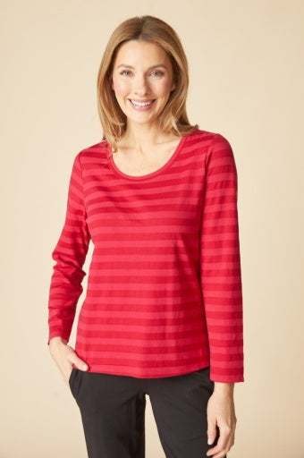 SHADOW STRIPE LONG SLEEVE TEE F26H