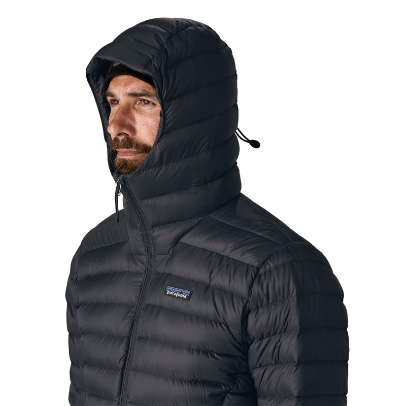 M's Down Sweater Hoody - 84702 - Black