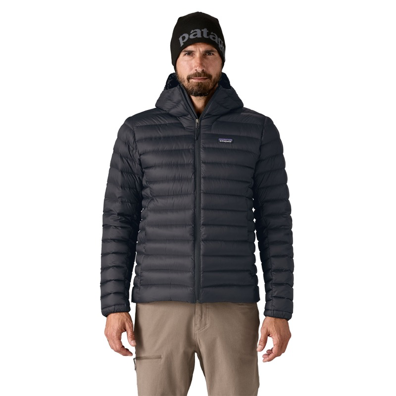 M's Down Sweater Hoody - 84702 - Black