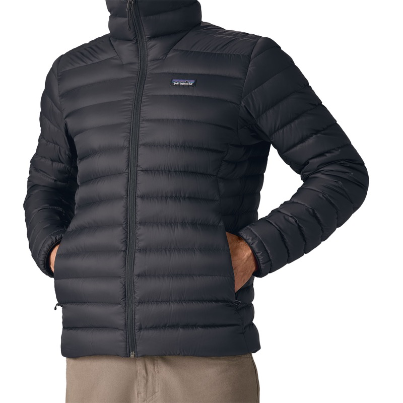 M's Down Sweater Hoody - 84702 - Black