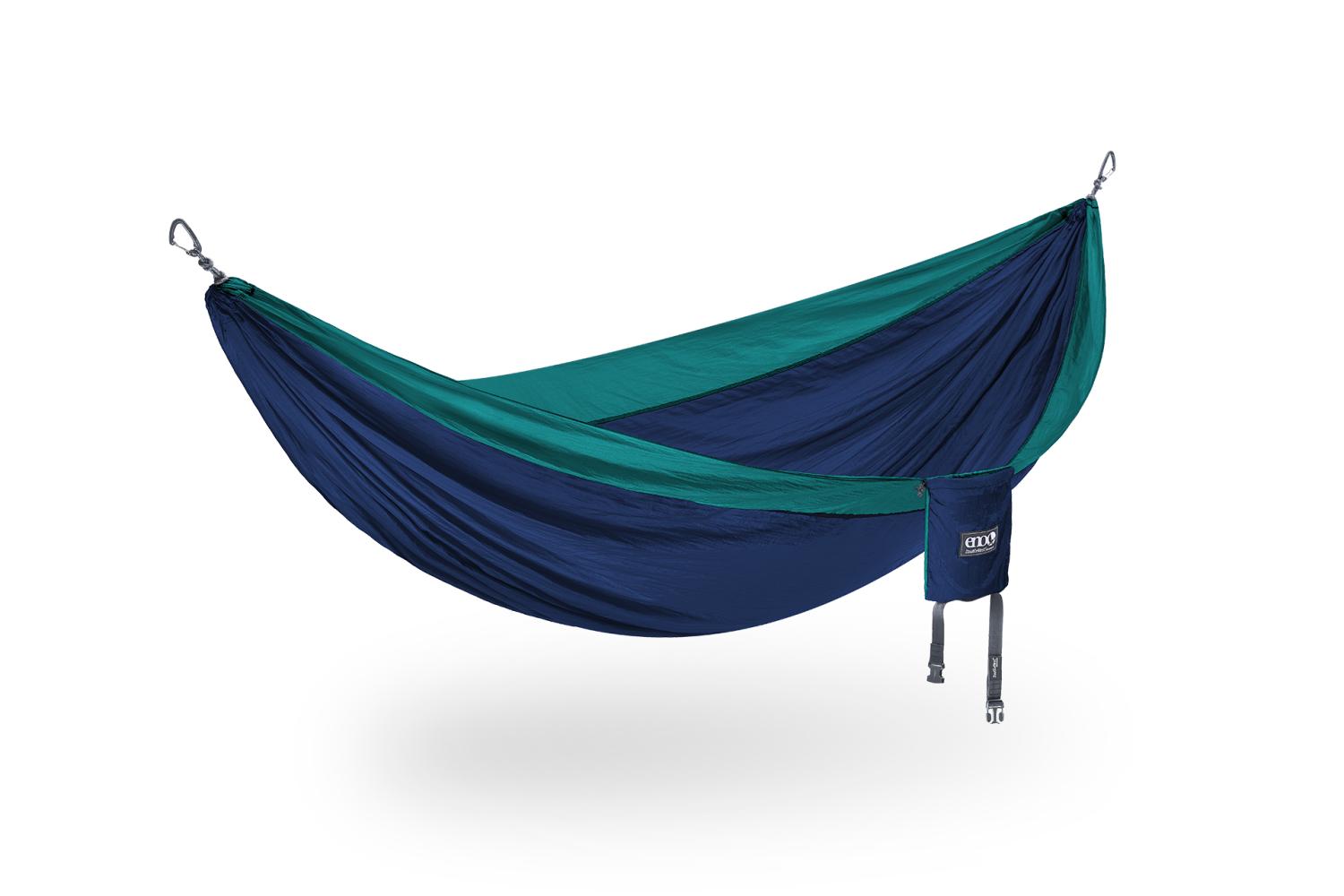 ENO-DN-001 DoubleNest Hammock - Navy/Seafoam