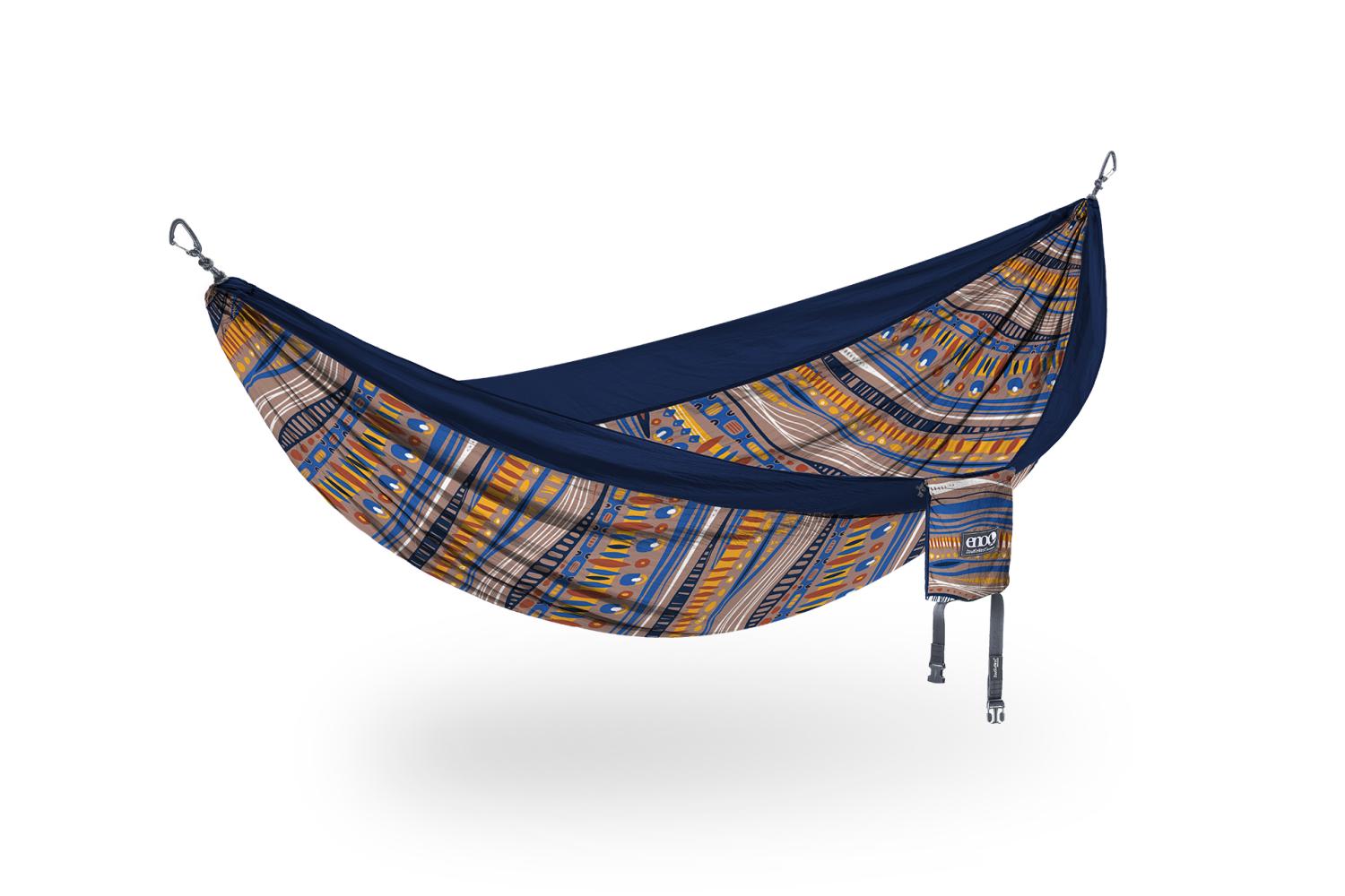ENO-DNP-310 DoubleNest Hammock Print - Tundra | Navy