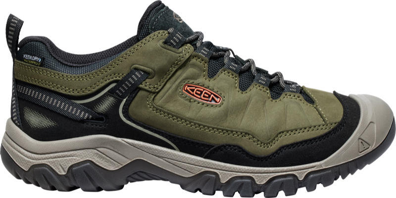 Keen Men's Targhee IV WP - 1028996 - Dark olive/Gold flame