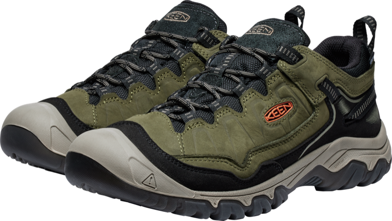 Keen Men's Targhee IV WP - 1028996 - Dark olive/Gold flame