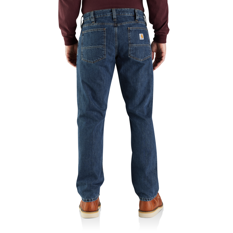 Carhartt 104942 H45 M's Rlxd Fit Flannel Lnd 5pkt Jean - Canal