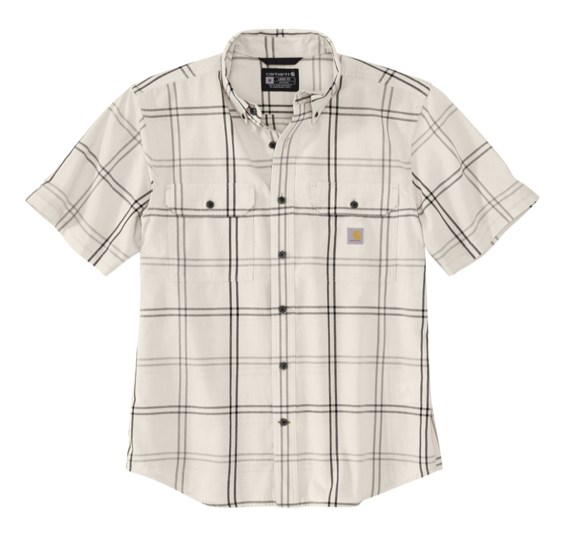 Carhartt 106140 Men's Loose Fit MidWt Shrt Slv Plaid Shirt