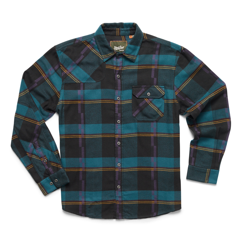 Howler Bro 121024F-BAC Harker's Flannel - Backdrop Plaid : Phantom Blue