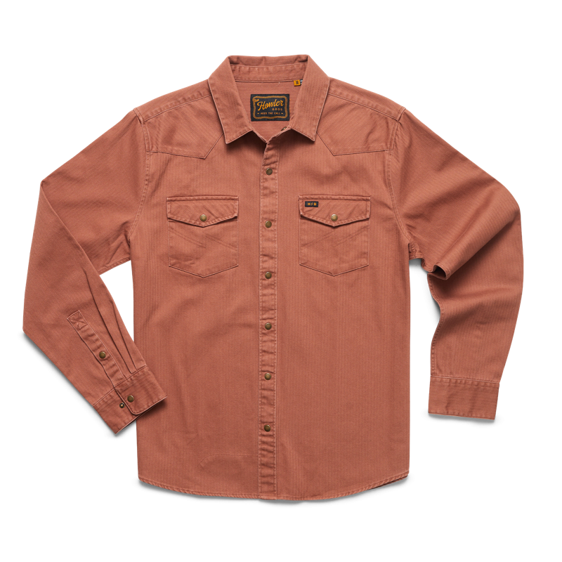 Howler Bro 127924F-MIN Sawhorse Work Shirt - Mink Brown