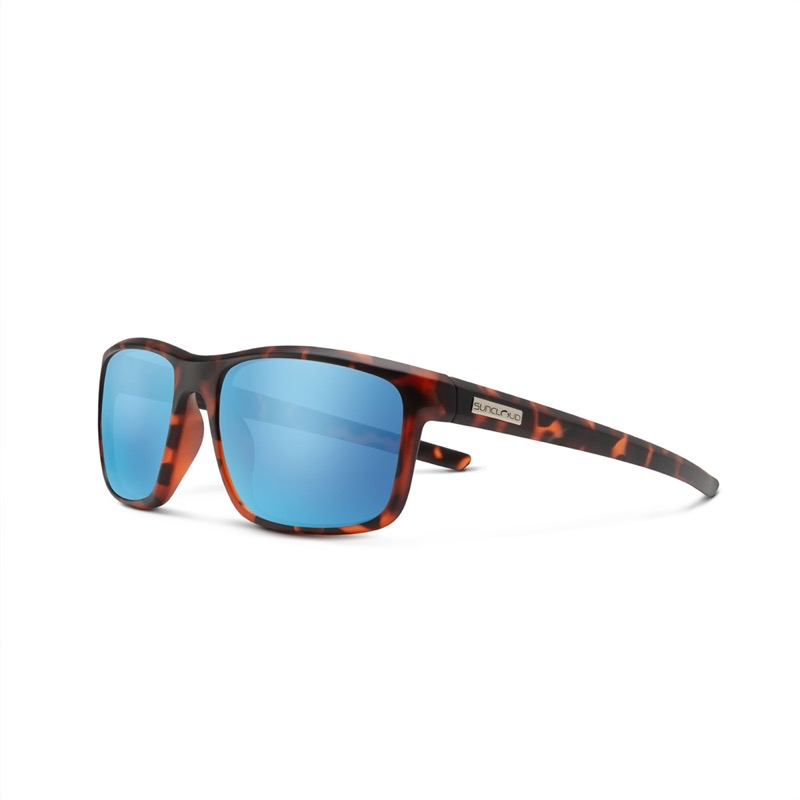 SunCloud  Respek Matte Tortoise/Polarized Aqua Mirror