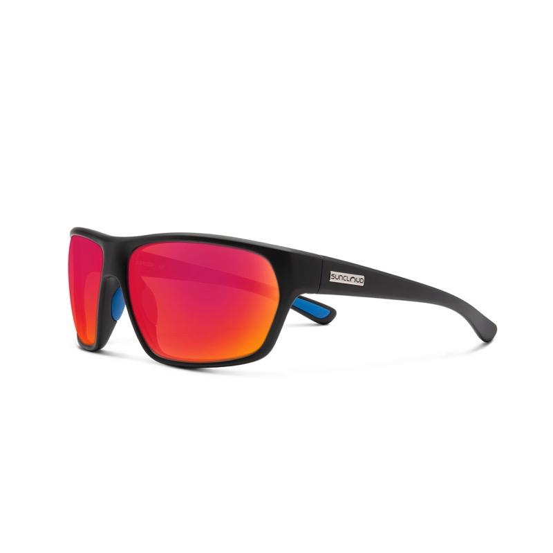 SunCloud  Boone Matte Black/Polarized Red Mirror