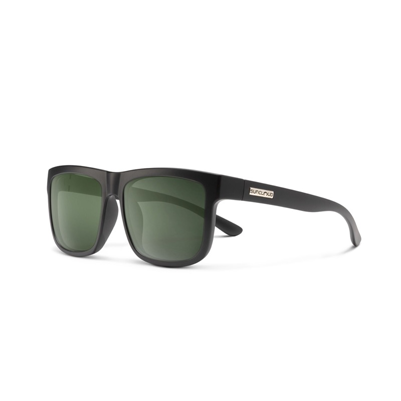 SunCloud  Quiver Matte Black/Polarized Gray Green