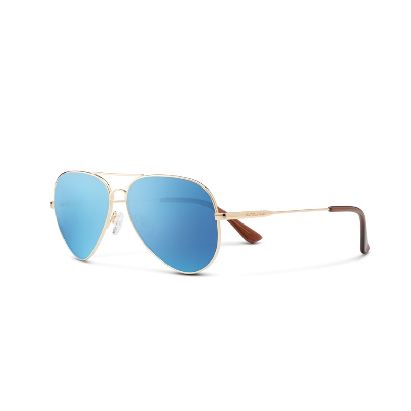 SunCloud  Hard Deck Gold/Polarized Aqua Mirror