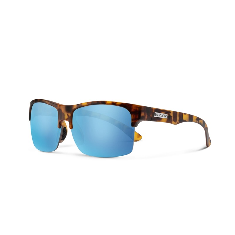 SunCloud  Rambler Lite Matte Tortoise/Polarized Aqua Mirror