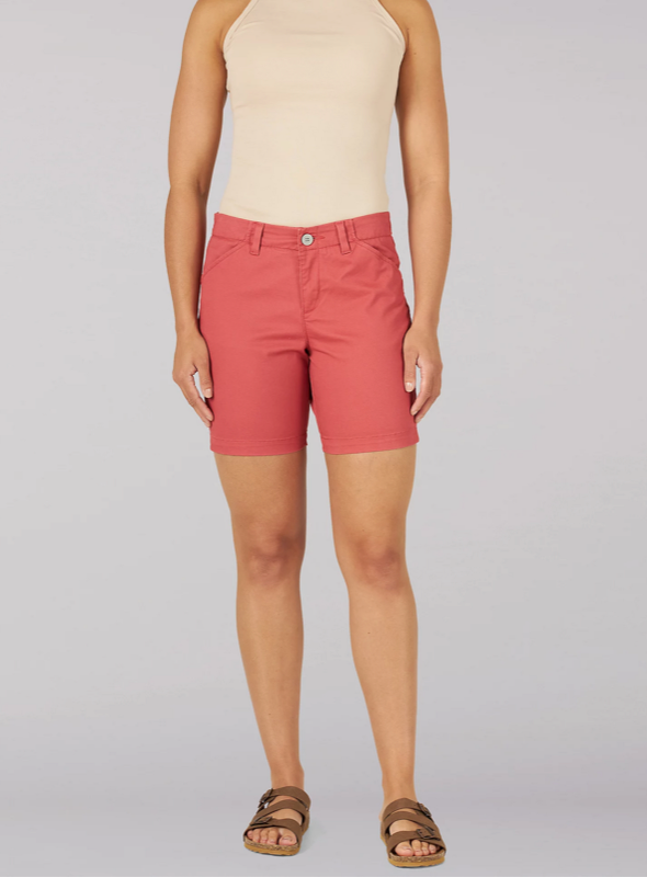 Lee 231-4399 W's Reg Fit 7in Chino Walkshort Cinnamon