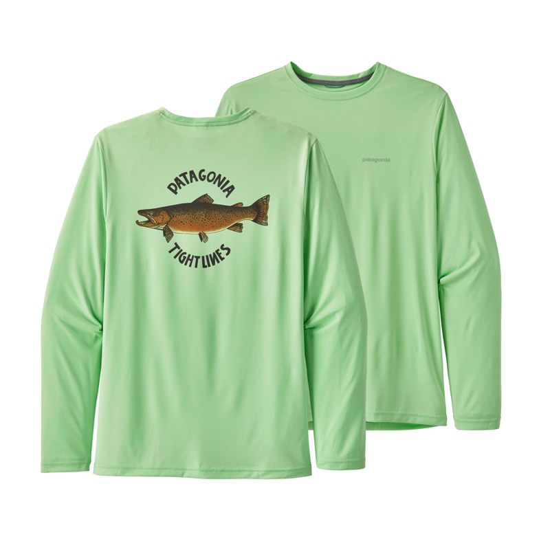 Patagonia 52147 M's Capilene Cool Fish Graphic L/S