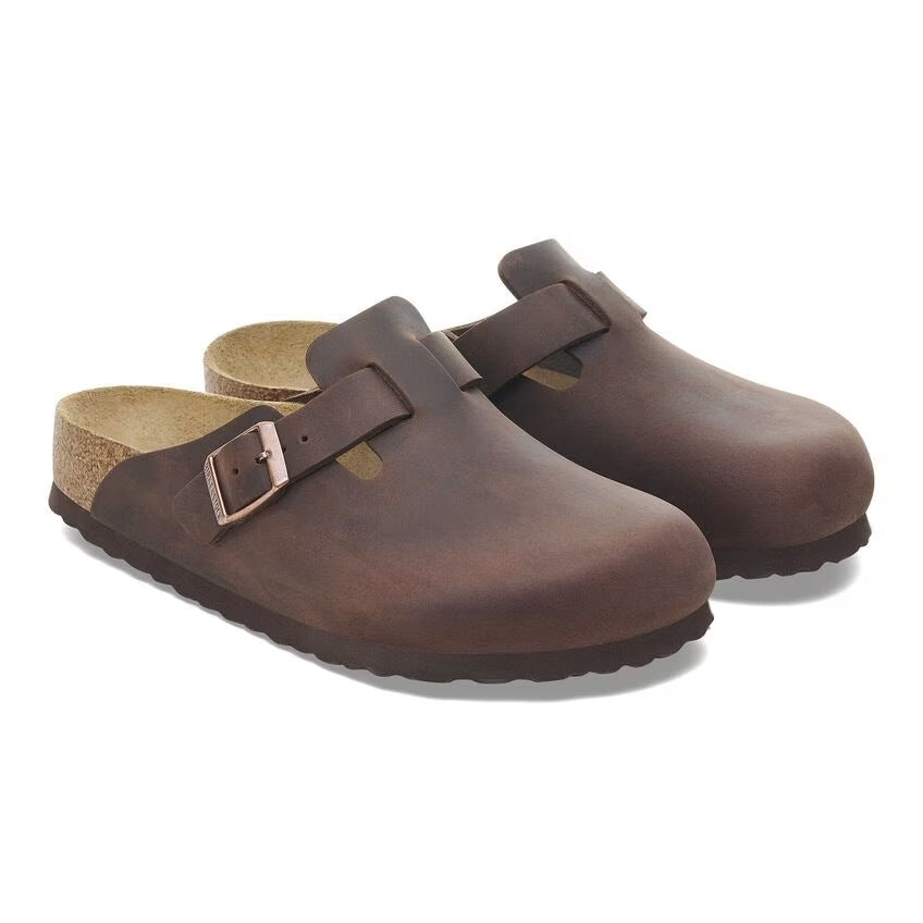 Birkenstock Boston Soft Footbed - Habana Oiled Leather 159711/3