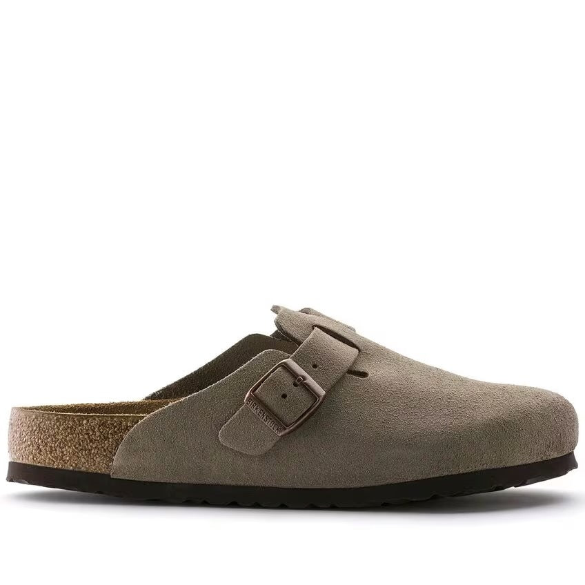 Birkenstock Boston Soft Footbed - Taupe Suede 560771/3