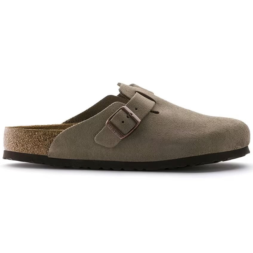 Birkenstock Boston Soft Footbed - Taupe Suede 560771/3