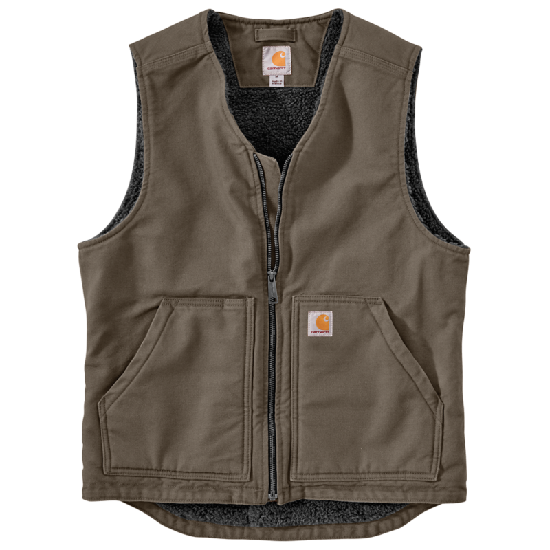 Carhartt 104394 Ms Washed Duck Sherpa Lined Vest