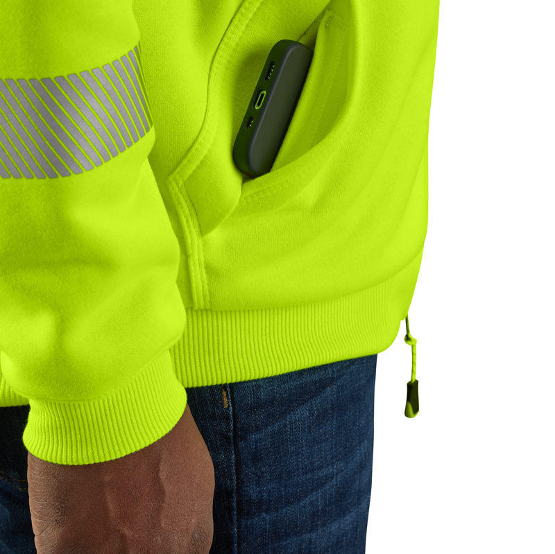 Carhartt 104988 HiVis LseFit MW Zip Thermal lined Class 3 Sweatshirt