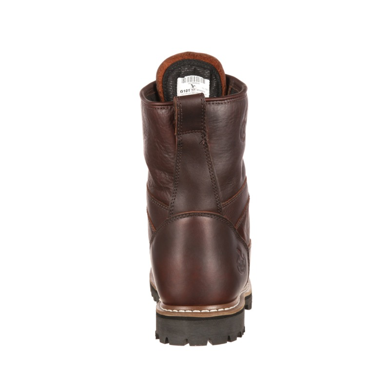 Georgia Boot G101 8in Deep Cleat WP - Soggy Brown
