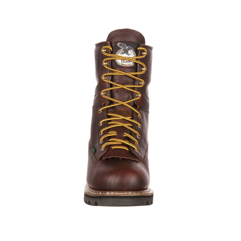 Georgia Boot G101 8in Deep Cleat WP - Soggy Brown