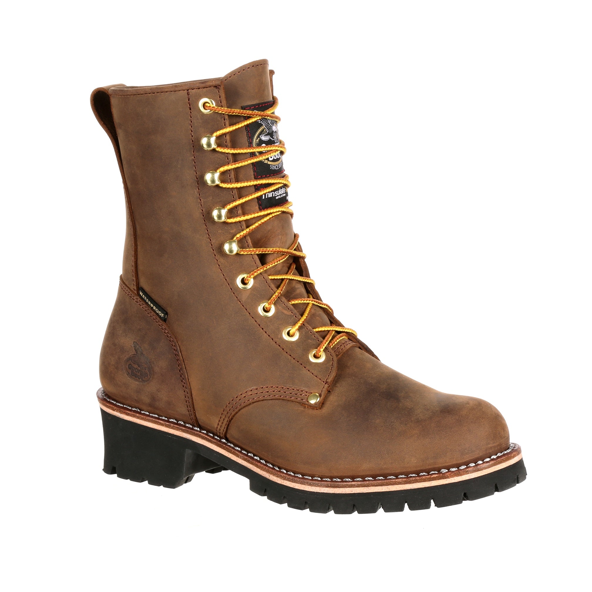 GBC-GB00065 LOGGER 8in 400G STEEL TOE BROWN