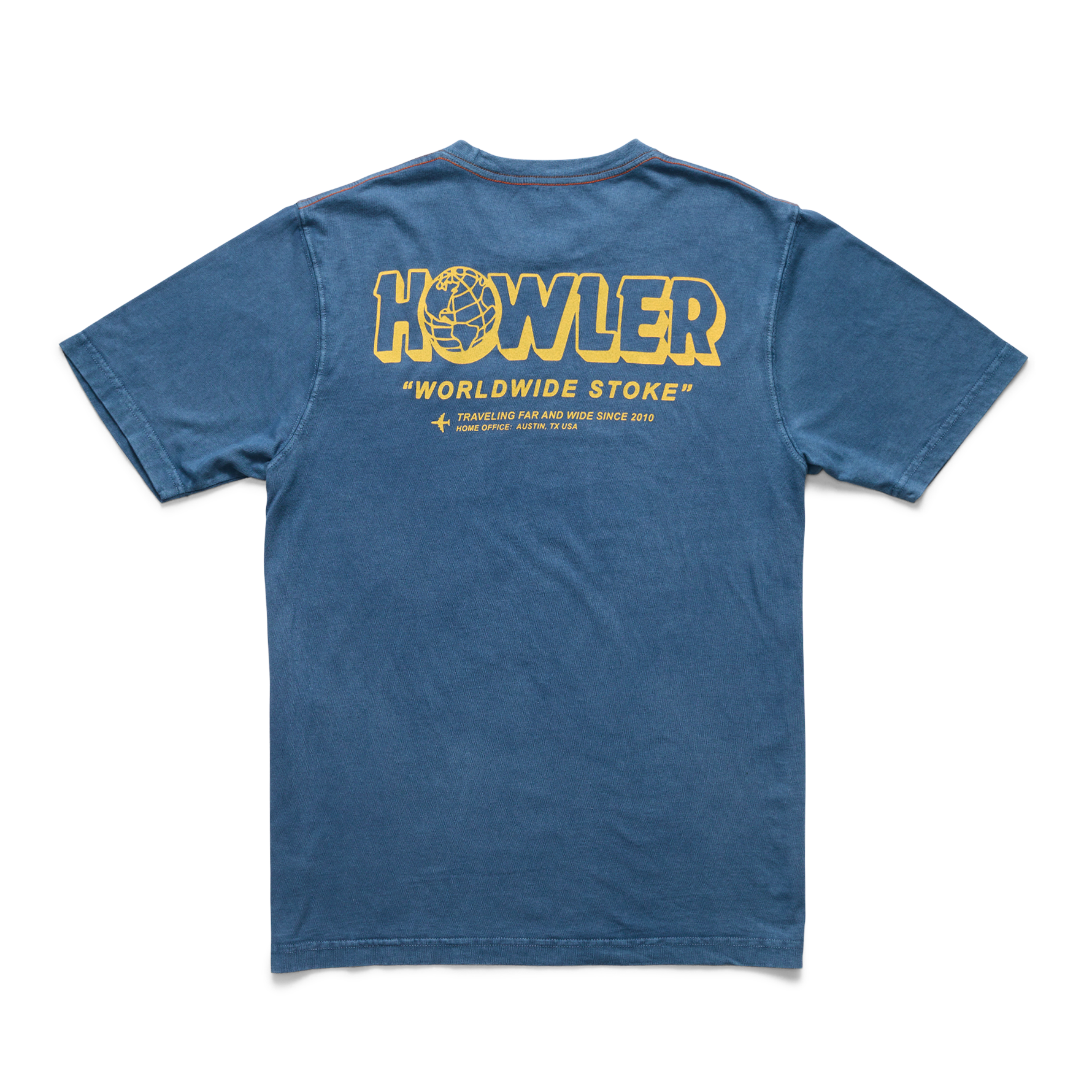 Howler Bros 111125S-WOR -  Cotton Pocket T-Shirt - Worldwide Stoke : Key Largo