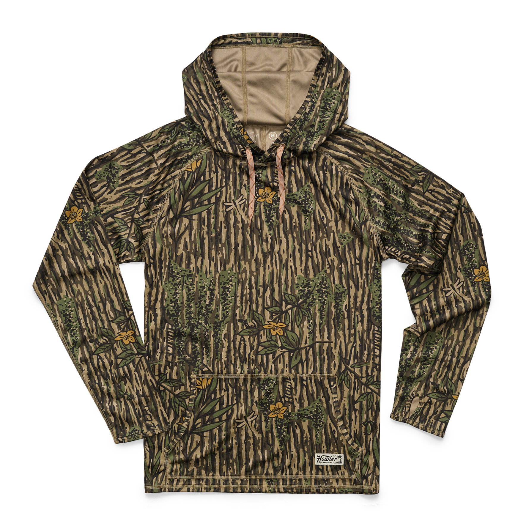 Howler Bros 122625S-SWA -  Men's Loggerhead Hoodie - Swamp Country Camo
