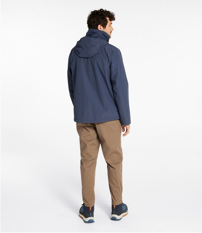 LL Bean 501838 Mens Bean Sweater Fleece 3 in 1 Jacket