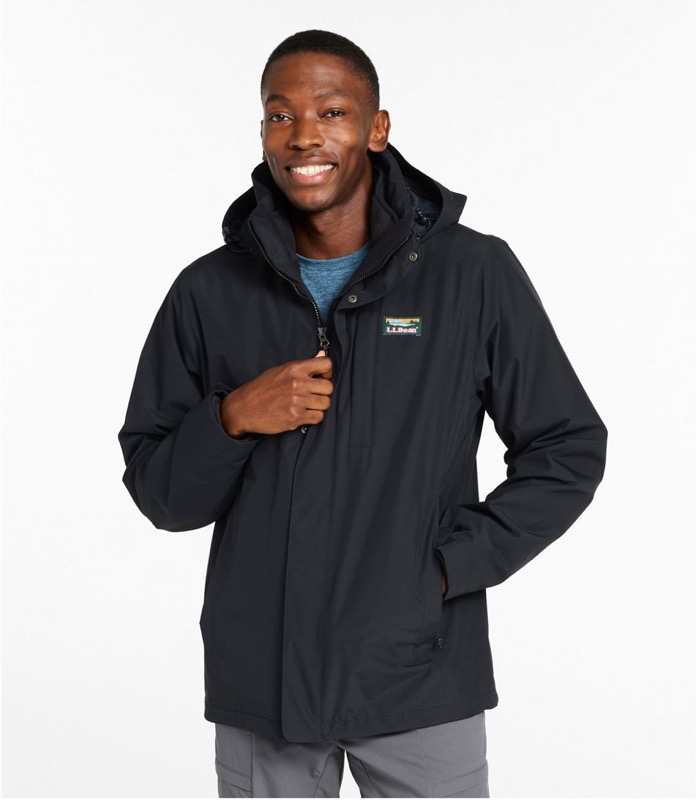 LL Bean 501838 Mens Bean Sweater Fleece 3 in 1 Jacket