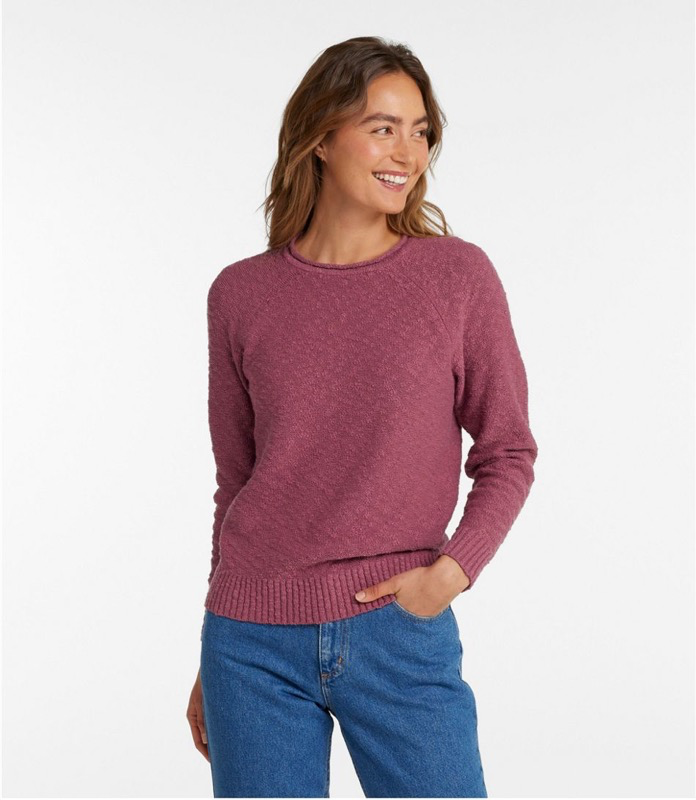LL Bean 506299 Wmns Midweight Cotton Slub Rollneck P/O