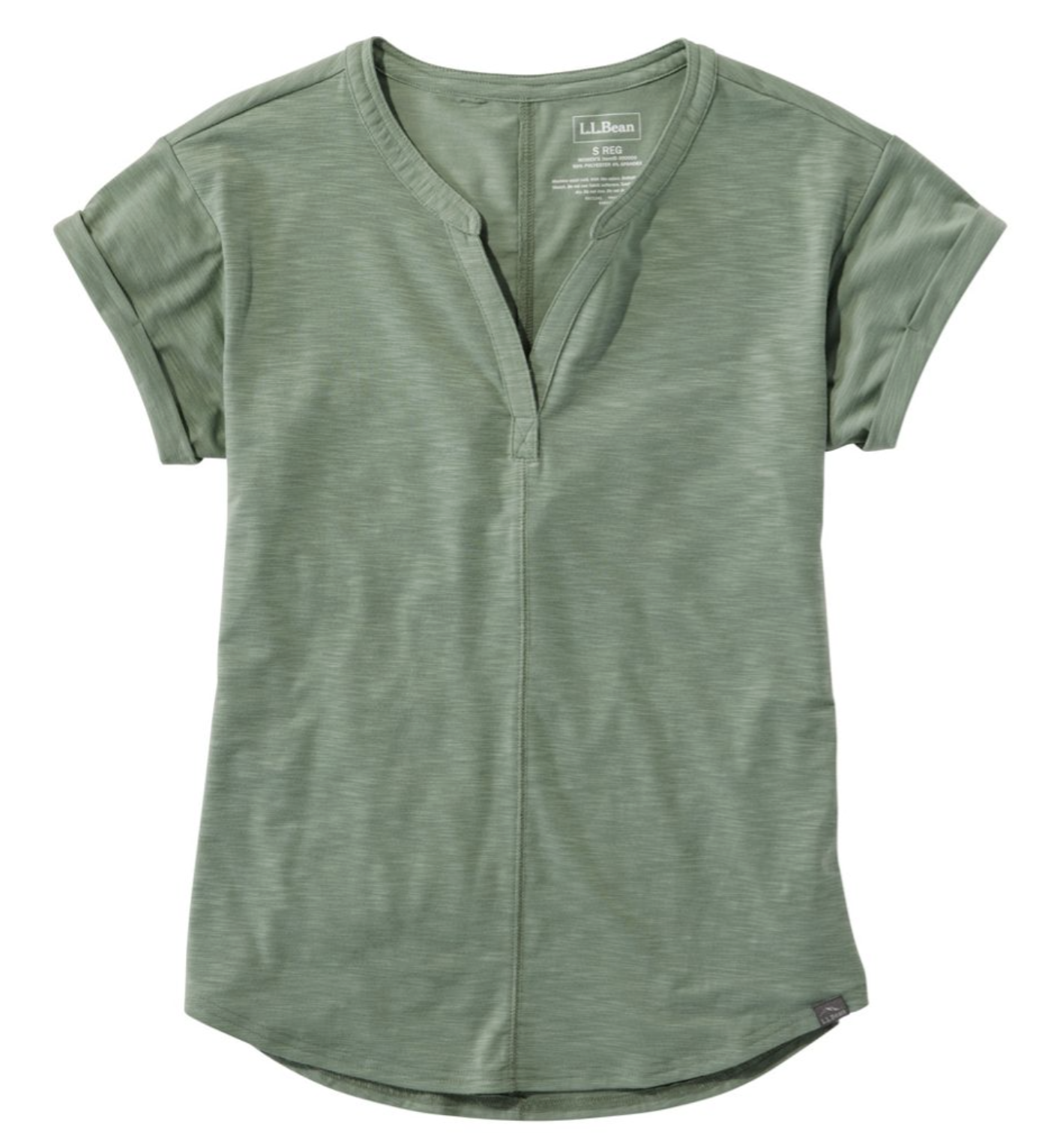 LL Bean - Streamside Tee Splitneck Short Sleeve - 509305