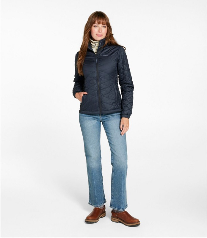 LL Bean 510339 Wmns Fleece lined Primaloft Jacket