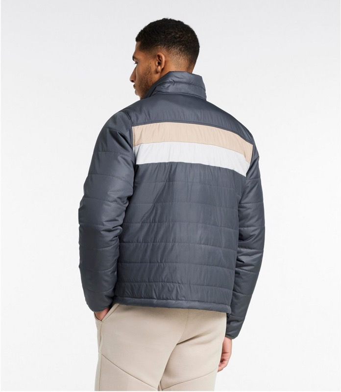 LL Bean 512406 Mens Mountain Classic Puffer Jacket Color Block