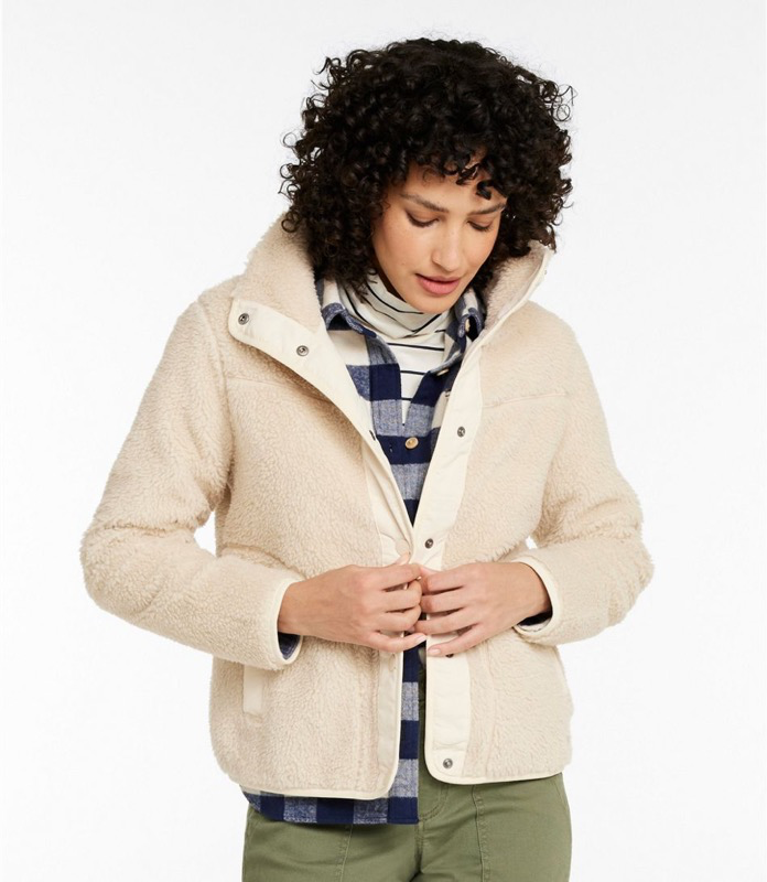 LL Bean 515832 Bean's Wmns Sherpa Fleece Jacket