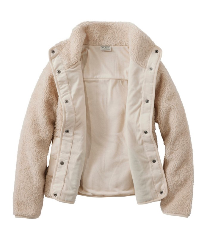 LL Bean 515832 Bean's Wmns Sherpa Fleece Jacket