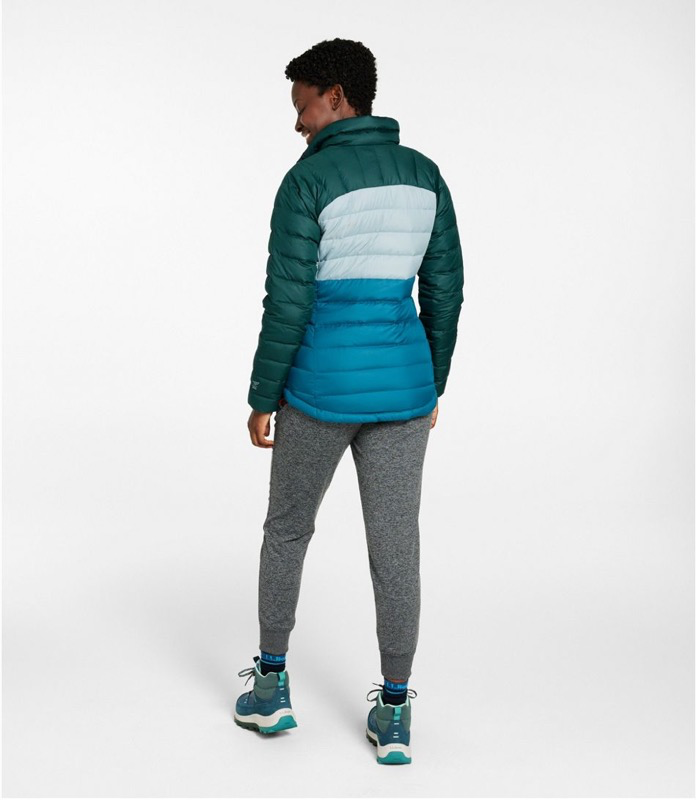LL Bean 516733 Bean's Wmns Down Jacket Colorblock