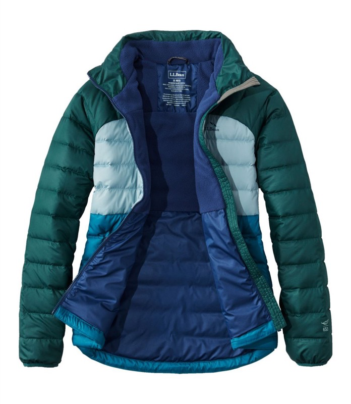 LL Bean 516733 Bean's Wmns Down Jacket Colorblock