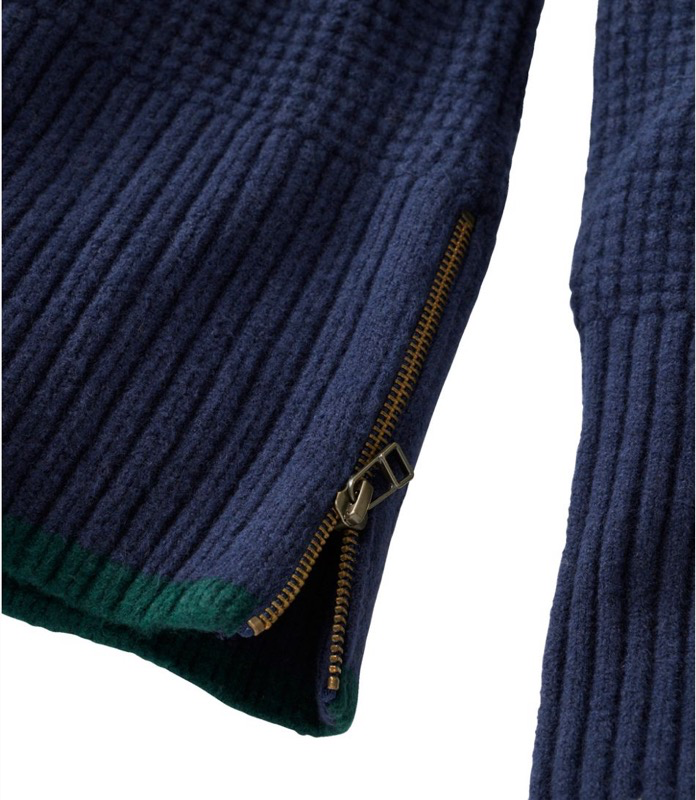 LL Bean 525026 Wmns Supersoft Waffle Turtleneck FairIsle Sweater