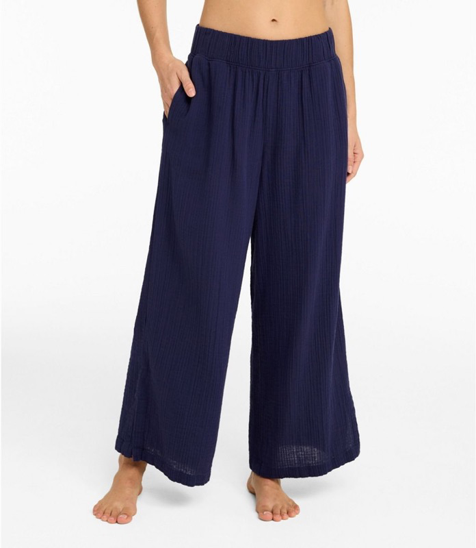 LL Bean Cloud Gauze Wide-Leg Pant Women's Regular - 523514