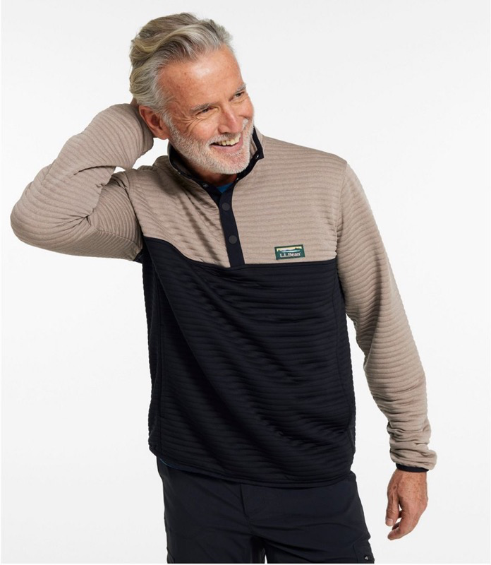 LL Bean Mens Airlight Knit Pullover Colorblock - 506482