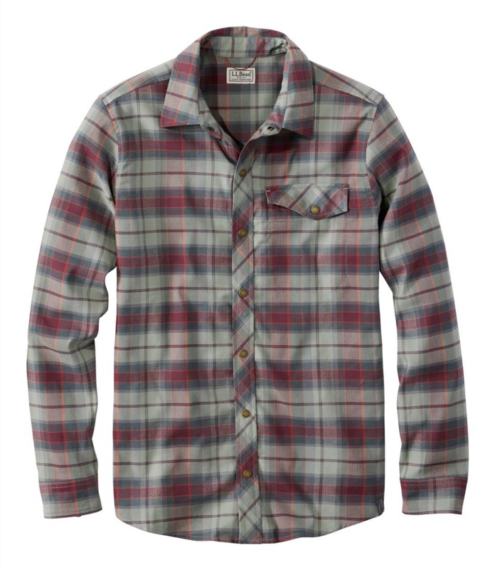 LL Bean Mens Mountainside Brushed Perf Shirt - 523252