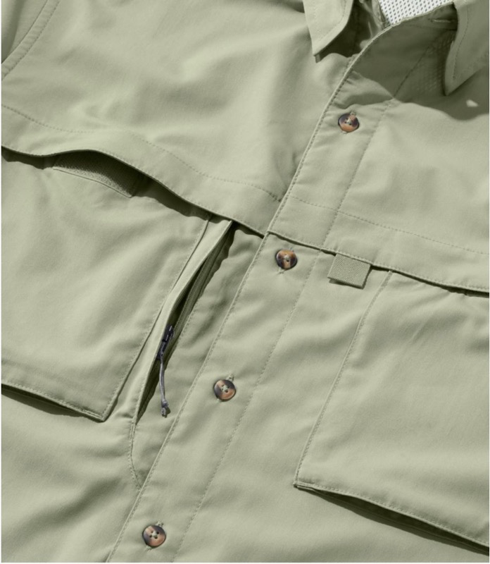 LL Bean Ms Tropicwear Shirt Long Sleeve - 515888