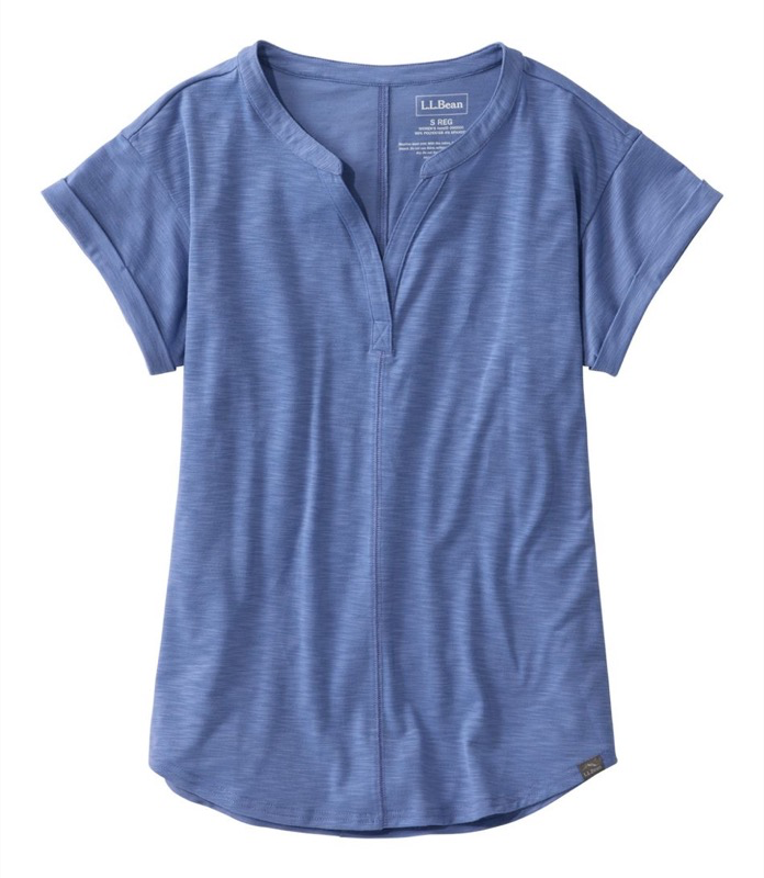 LL Bean - Streamside Tee Splitneck Short Sleeve - 509305